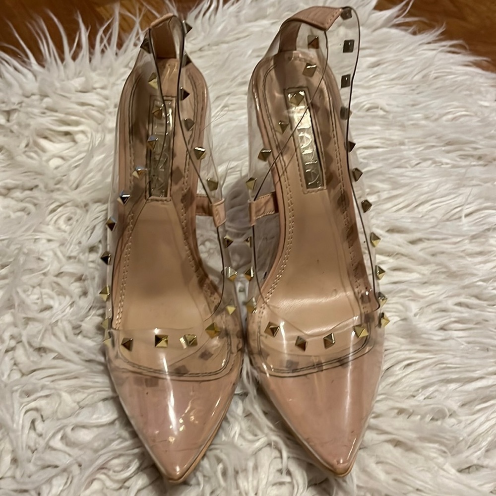 Clear heels